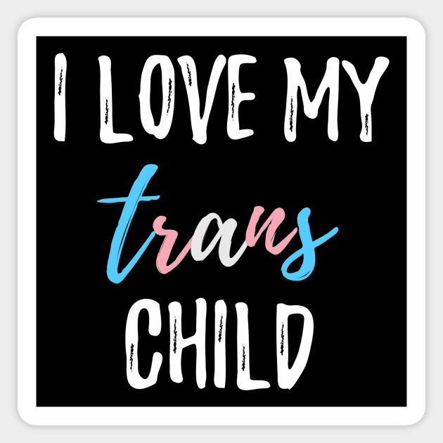 I Love My Trans Child Sticker by lavenderhearts